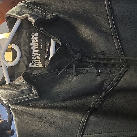 Mens  leather pullover jacket - Picture 8 of 8